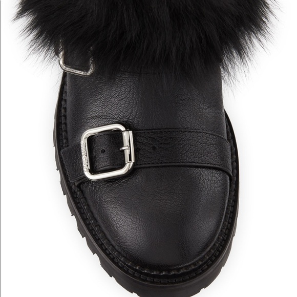 Jimmy Choo Hank Moto Boots with Fur - Picture 5 of 8